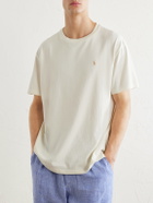 Polo Ralph Lauren - Logo-Embroidered Cotton-Jersey T-Shirt - Neutrals