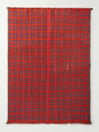 The Elder Statesman - Fringed Checked Cashmere Throw