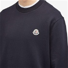 Moncler Men's Logo Sweatshirt in Navy