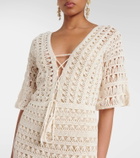 Anna Kosturova Crochet cotton maxi dress