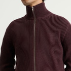 MM6 Maison Margiela Men's Zip Through Jumper in Ciocolat