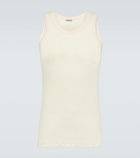 Auralee Ribbed-knit cotton tank top