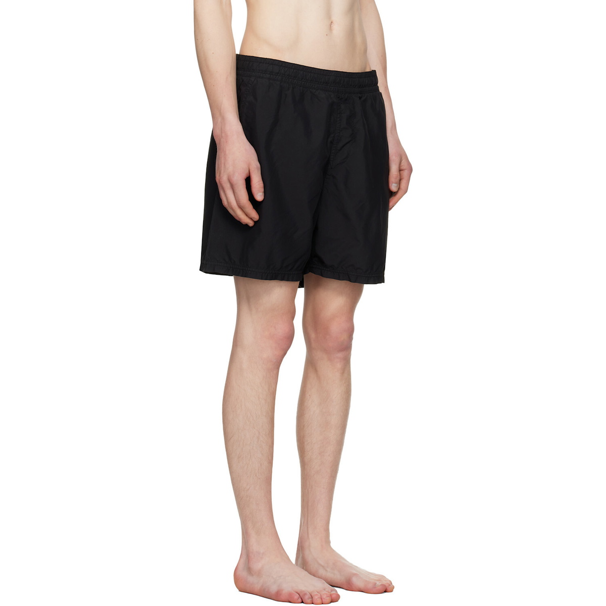 Stone Island Black B100B09 Brushed Nylon Swim Shorts