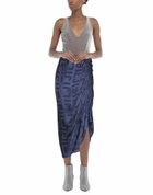 Jijil Womens Midi skirt Midnight in Blue