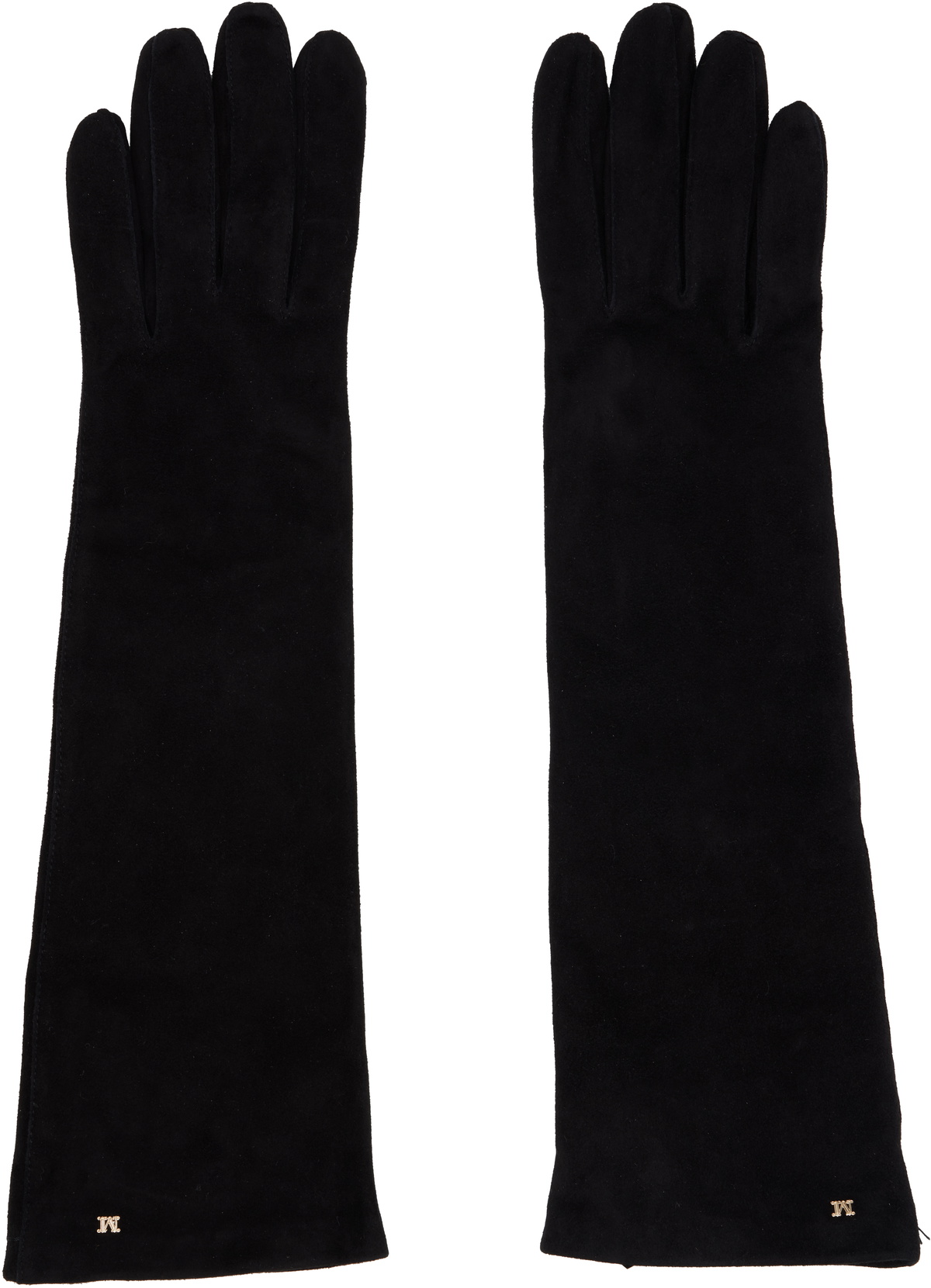 Max Mara Black Afideesuede Gloves
