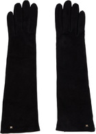 Max Mara Black Afideesuede Gloves