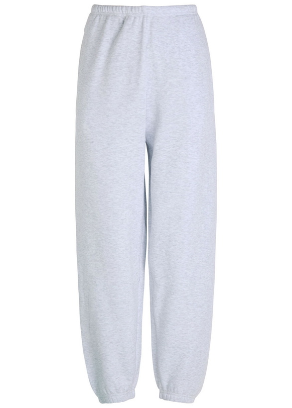 Photo: Skims Cotton-blend Sweatpants Light Grey