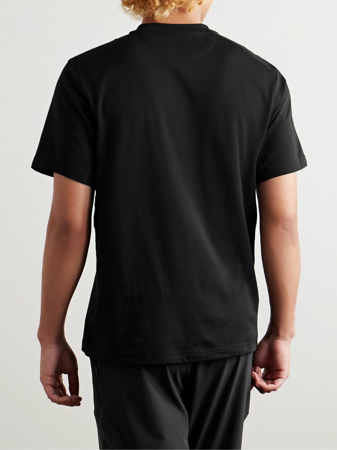 Nike Training - Primary Logo-Embroidered Cotton-Blend Dri-FIT T-Shirt - Black
