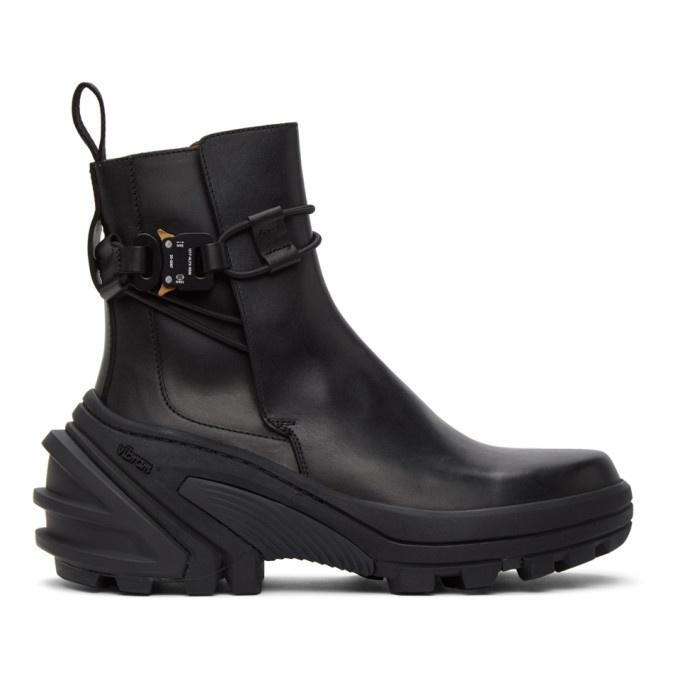 1017 ALYX 9SM Black Buckle Fixed SKX Sole Chelsea Boots 1017 ALYX 9SM