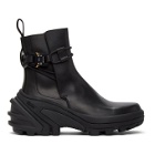 1017 ALYX 9SM Black Buckle Fixed SKX Sole Chelsea Boots