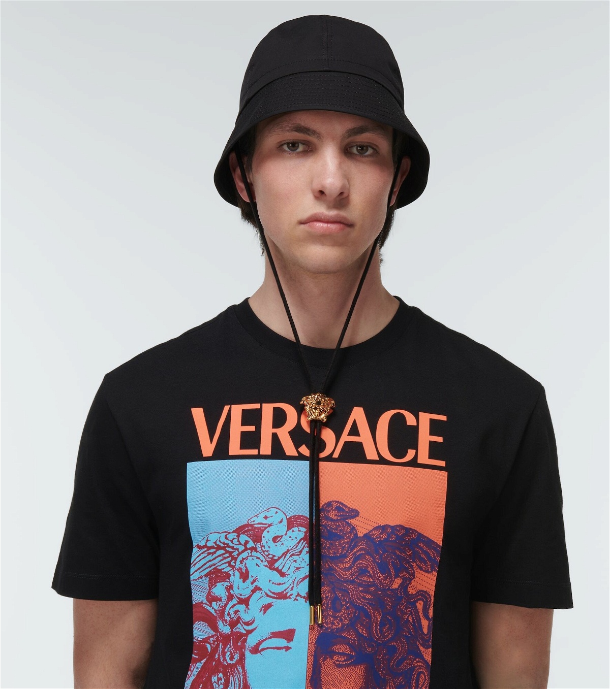 Versace - La Medusa cotton canvas bucket hat Versace