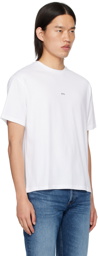A.P.C. White Boxy Printed Micro Logo T-Shirt