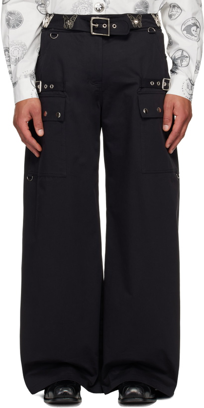 Photo: Chopova Lowena Black Thunderhull Trousers
