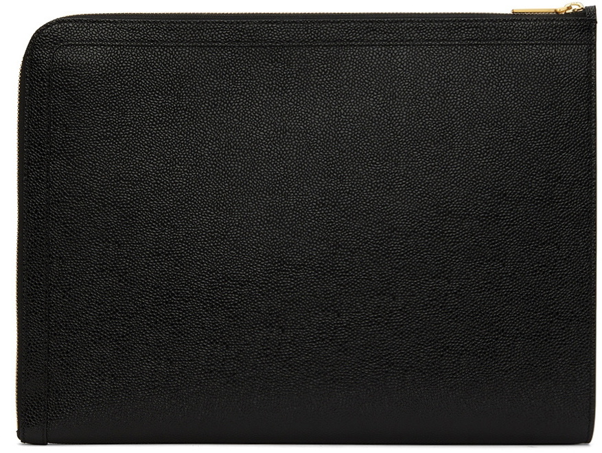 Thom Browne Black Document Gusset Folio Thom Browne