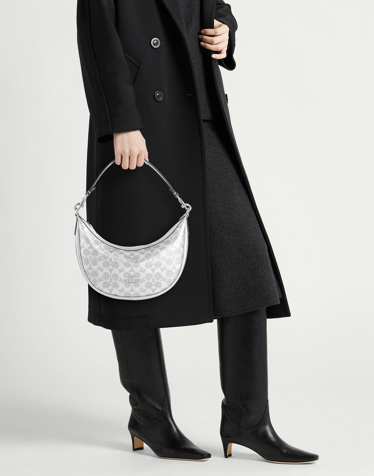 Coach Womens Handbag in Silver