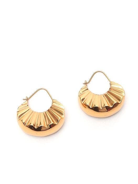 Patou Logo hoop earrings Patou