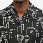 Represent Men's Embroided Initial Vacation Shirt in Black