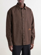 Jacquemus - Simon Logo-Embroidered Denim Shirt - Brown