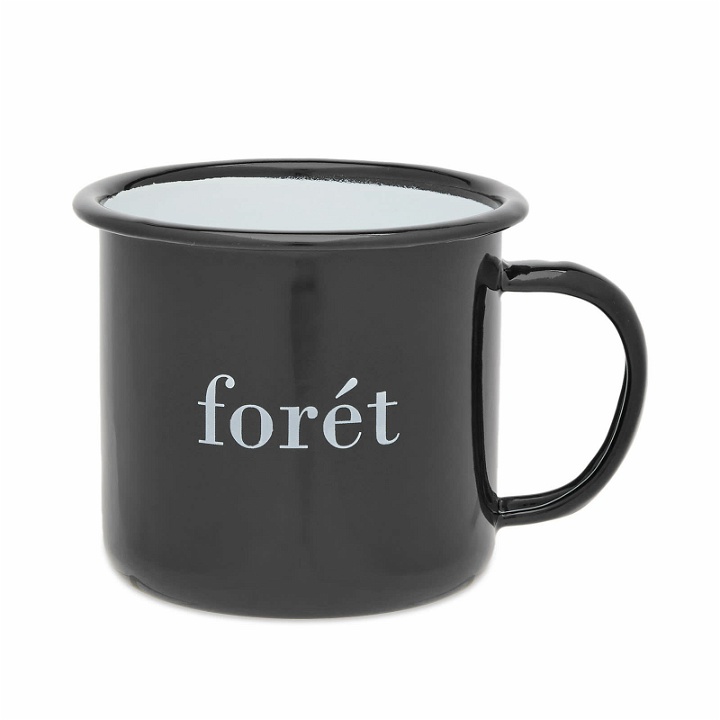 Photo: Foret Men's Bean Enamel Mug in Black