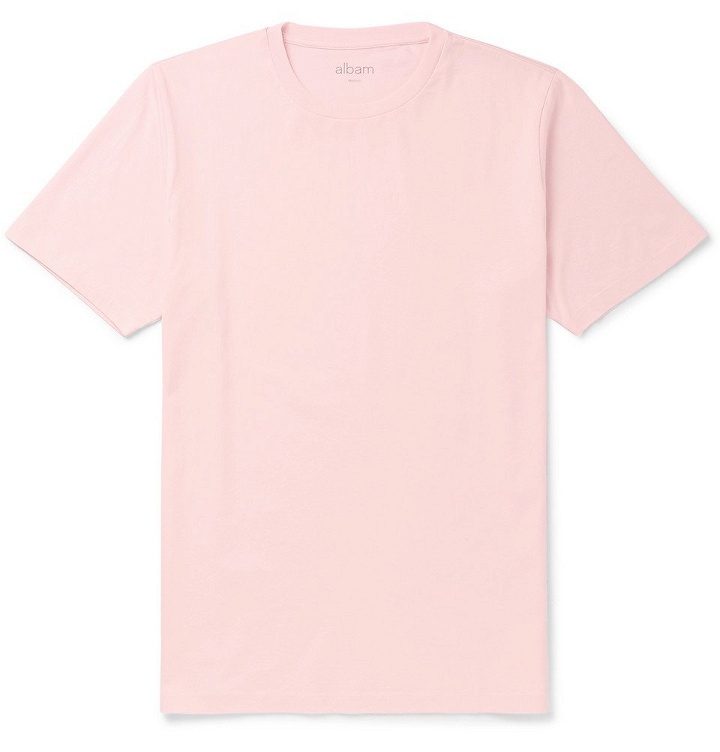 Photo: Albam - Cotton-Jersey T-Shirt - Pink
