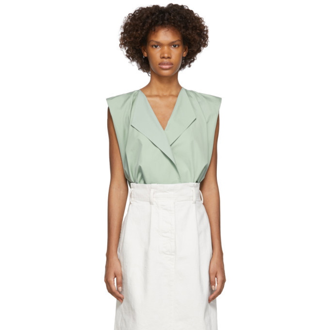 Photo: Lemaire Green Wrapover Blouse