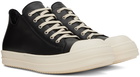 Rick Owens Black Low Sneakers