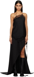 Ann Demeulemeester Black Lief Negligee Maxi Dress