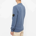 Stone Island Men's Lambswool Crew Neck Knit in Dark Blue