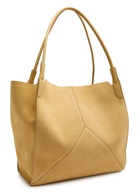 Victoria Beckham Victoria Panelled Suede Tote - Sand - One Size