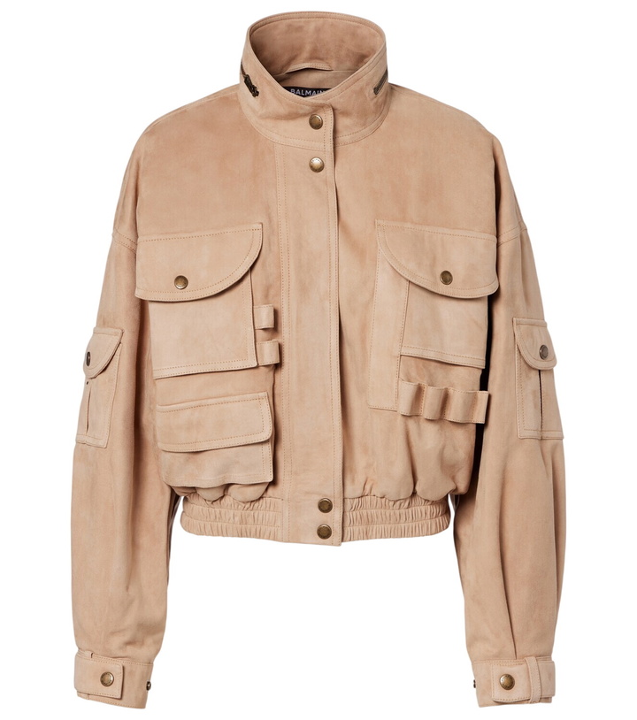 Photo: Balmain Suede bomber jacket