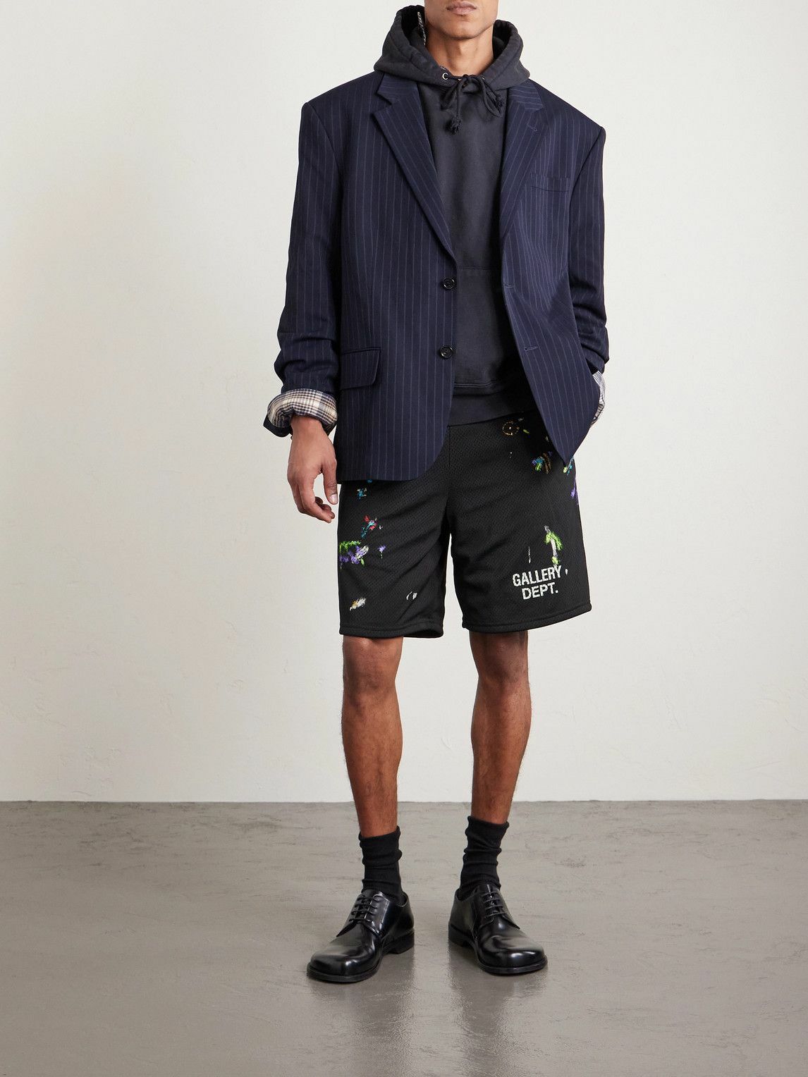 Gallery Dept. - Studio Gym Straight-Leg Paint-Splattered Mesh