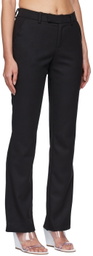 GUIZIO Black Polyester Trousers