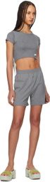 Alexander Wang Gray Relaxed-Fit Shorts