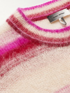 Isabel Marant - Drussellh Striped Mohair-Blend Sweater - Pink