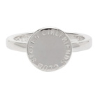 Stolen Girlfriends Club Silver Text Logo Seal Ring