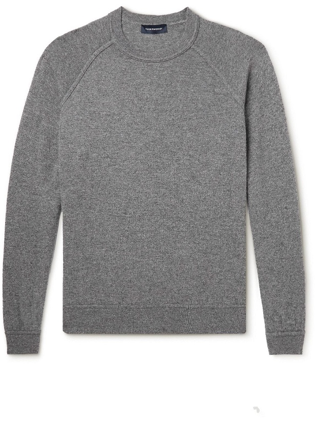 Photo: Thom Sweeney - Wool and Cashmere-Blend Sweater - Gray
