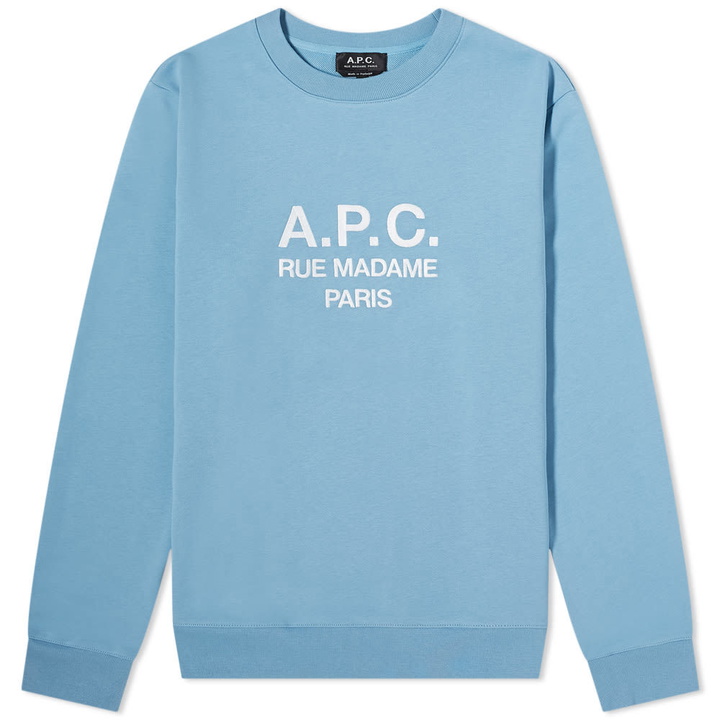 Photo: A.P.C. Rufus Logo Crew Sweat