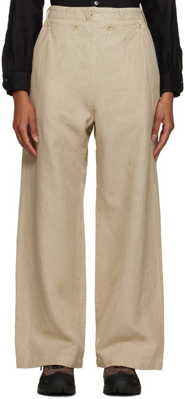 Photo: Engineered Garments Beige Sailor Trousers