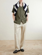 NN07 - Kay 1454 Straight-Leg Pleated Linen Trousers - Neutrals
