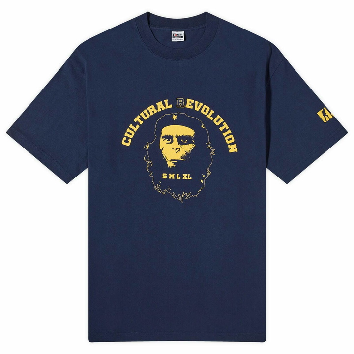 Photo: FUCT Men's Ape Logo T-shirt in Blue