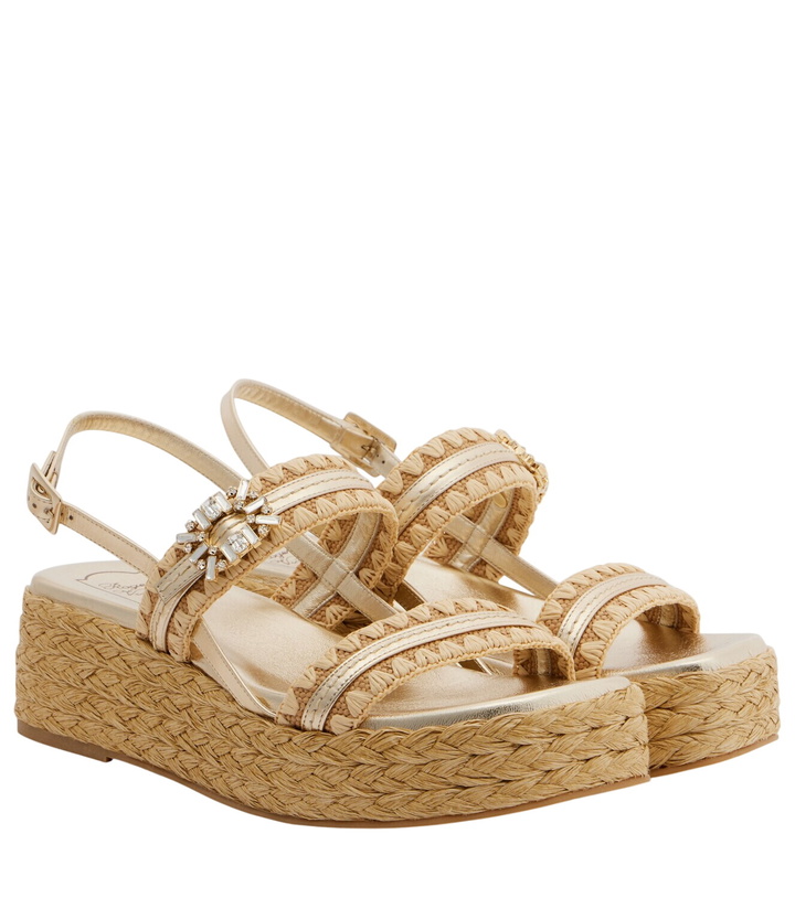 Photo: Roger Vivier Summer Strass platform espadrille sandals