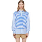 Charles Jeffrey LOVERBOY Blue Merge Shirt