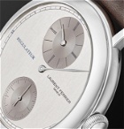 Laurent Ferrier - École Régulateur Automatic 40mm Stainless Steel and Leather Watch, Ref. No. LCF026.AC.GN1.1 - White