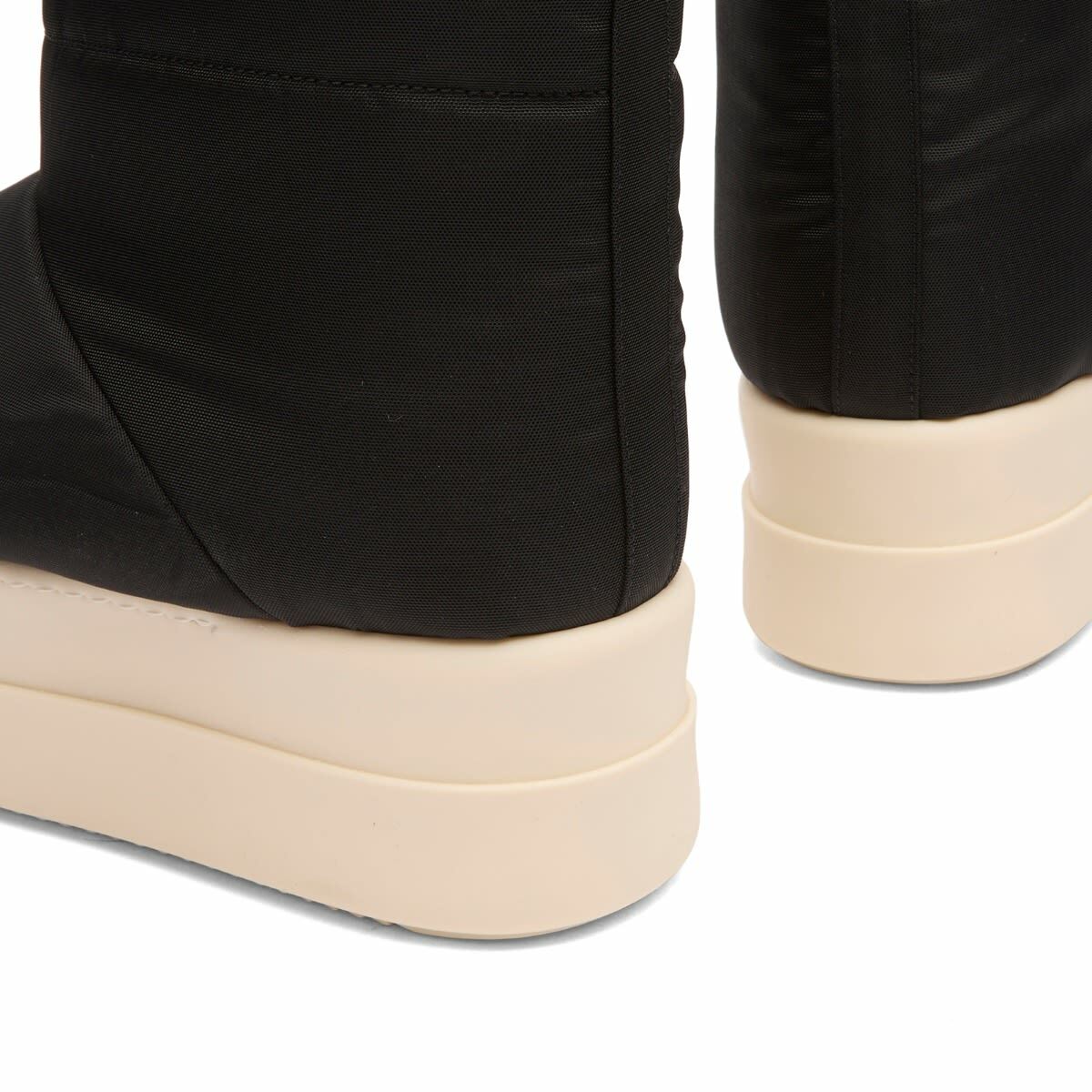 Rick Owens DRKSHDW Women's Mega Bumper Low Lunar Boots in Black/Milk