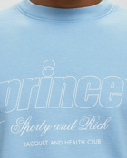 Sporty & Rich Prince Health Crewneck Blue - Mens - Sweatshirts