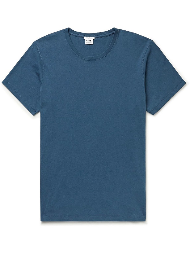 Photo: NN07 - Pima Cotton-Jersey T-Shirt - Blue