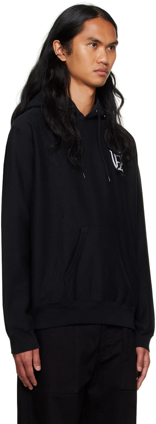 Uniform Experiment Black Appliqué Hoodie