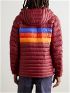 Cotopaxi - Fuego Colour-Block Quilted Ripstop Down Hooded Jacket - Red