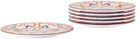 Mario Luca Giusti White Pancale Medium Dinner Plate Set, 6 pcs