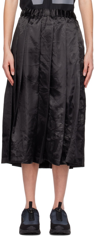 Photo: Black Comme des Garçons Black 'True Heart Strong Mind' Midi Skirt
